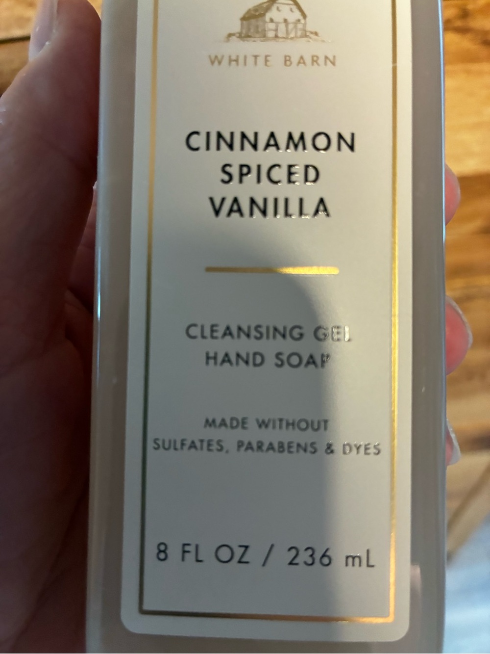 White Barn Cinnamon Spiced Vanilla Hand Soap — Beige - Picture 4 of 5